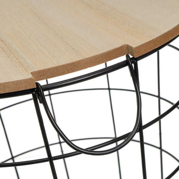 Kerek tárolóasztal szett 3 db-os 39x39 cm – Casa Selección-image-3