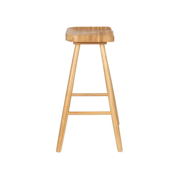 Natúr színű tölgyfa bárszék (ülésmagasság 65,5 cm) Vander – White Label-image-3