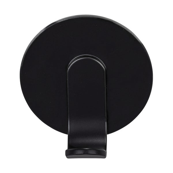 Matt fekete öntapadós fém akasztó szett 2 db-os Bivio – Wenko-image-4