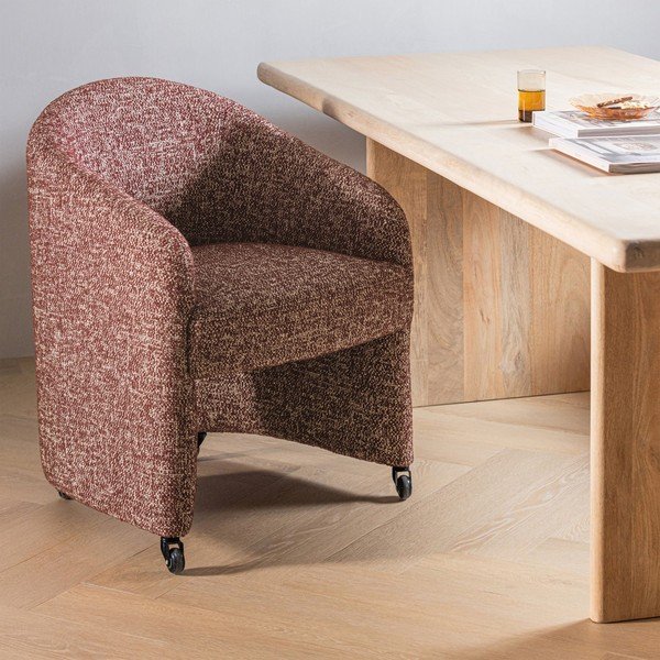 Terrakotta színű kárpitozott irodai szék Cordo – WOOOD-image-1