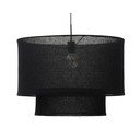 Fekete lámpabúra ø 60 cm Mariela – Kave Home