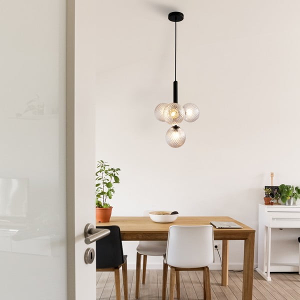 Musa fekete függőlámpa, magasság 120 cm - SULION-image-1