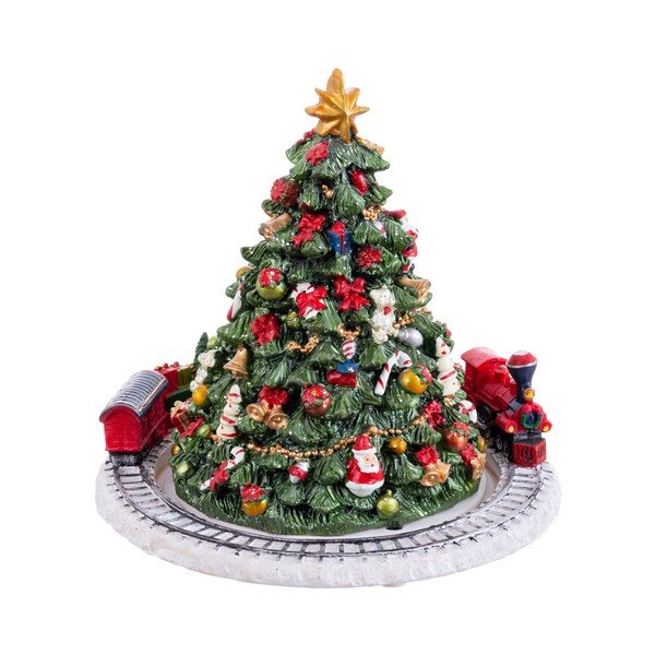 Poligyanta zenélő figura Christmas Train – Casa Selección