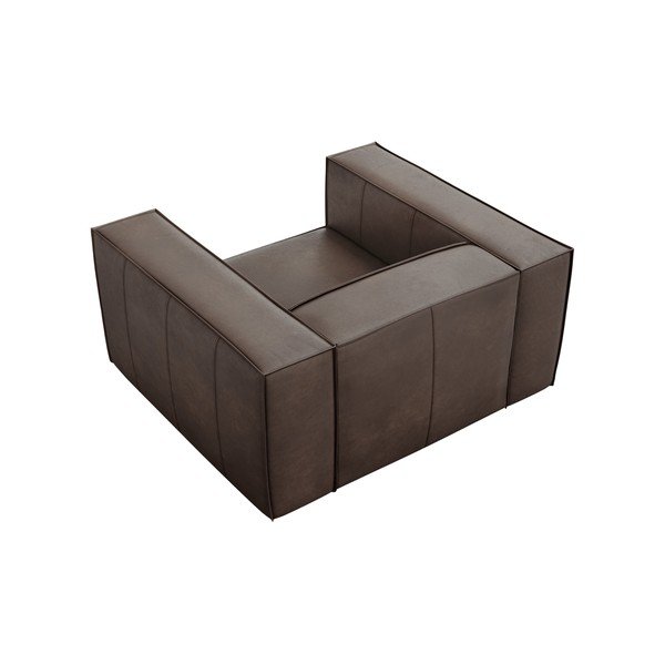 Barna bőr fotel Madame – Windsor & Co Sofas-image-4
