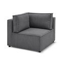 Sötétszürke kordbársony kanapé modul (variálható) Nihad modular – Bobochic Paris