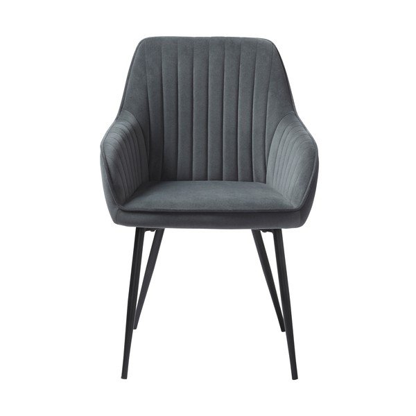Szürke bársony étkezőszék Melfort – Unique Furniture-image-1
