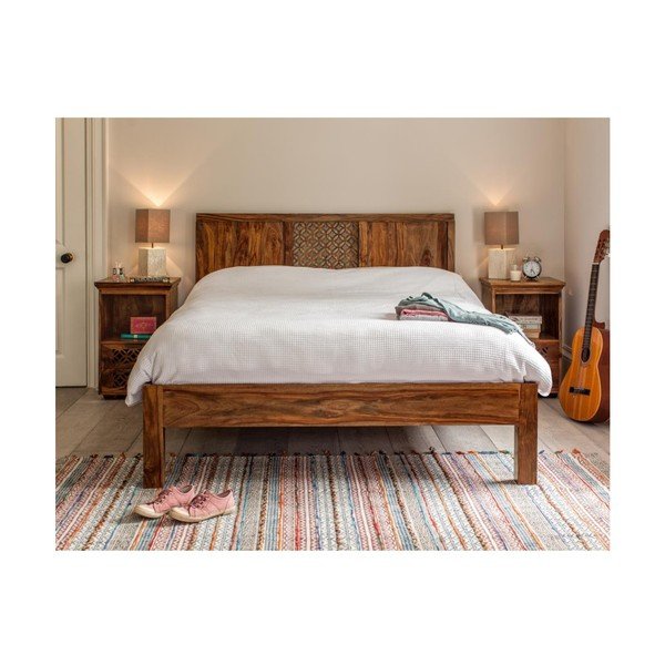 Rosie tömör rózsafa ágy, 160 x 200 cm - Massive Home-image-1