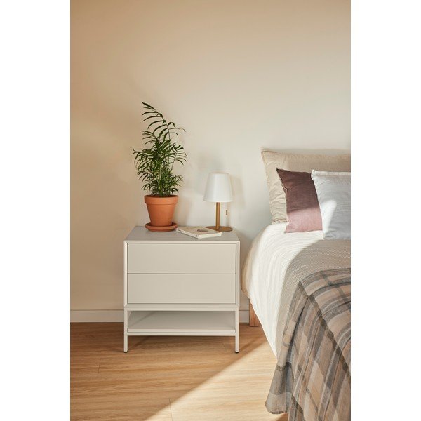 Krémszínű éjjeliszekrény Platt – Teulat-image-1