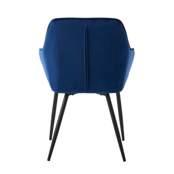 Sötétkék kárpitozott karfás étkezőfotel szett 2 db-os Nolan Square – Unique Furniture-image-4