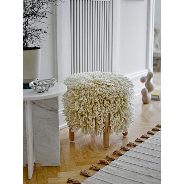 Krémszínű puff Lomba – Bloomingville-image-1