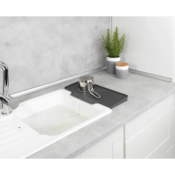 Neli sötétszürke edényszárító alátét, 20 x 40 cm - Wenko-image-1