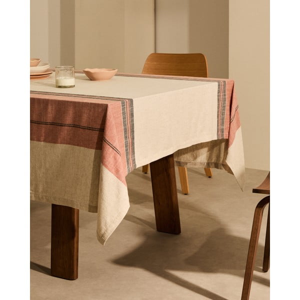 Lenkeverék asztalterítő 170x250 cm Veliat – Kave Home-image-4