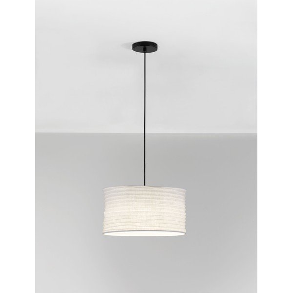 Fehér len függőlámpa ø 38 cm Linnet – Nova Luce-image-2