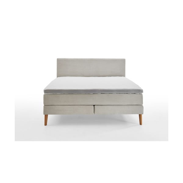 Bézs boxspring ágy 160x200 cm Linea – Meise Möbel-image-2