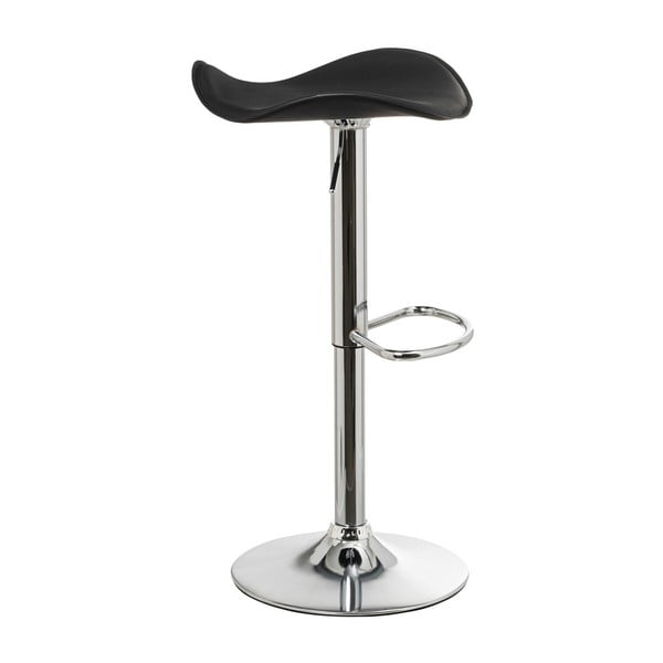 Fekete kárpitozott állítható magasságú bárszék szett 2 db-os (ülésmagasság 73 cm) – Casa Selección-image-1