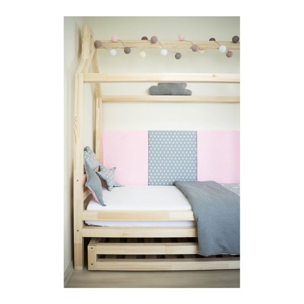 Fehér ágyfiók és 4 ágyláb, 80 x 160 cm-es ágyhoz - Benlemi-image-2