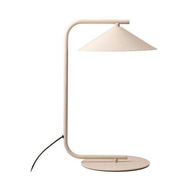 Krémszínű fém asztali lámpa (magasság 42 cm) Nocte – Micadoni 