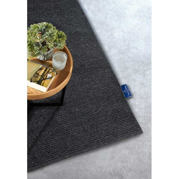 Sötétszürke kézi szövésű gyapjú futószőnyeg 80x200 cm Francois – Villeroy&Boch-image-2