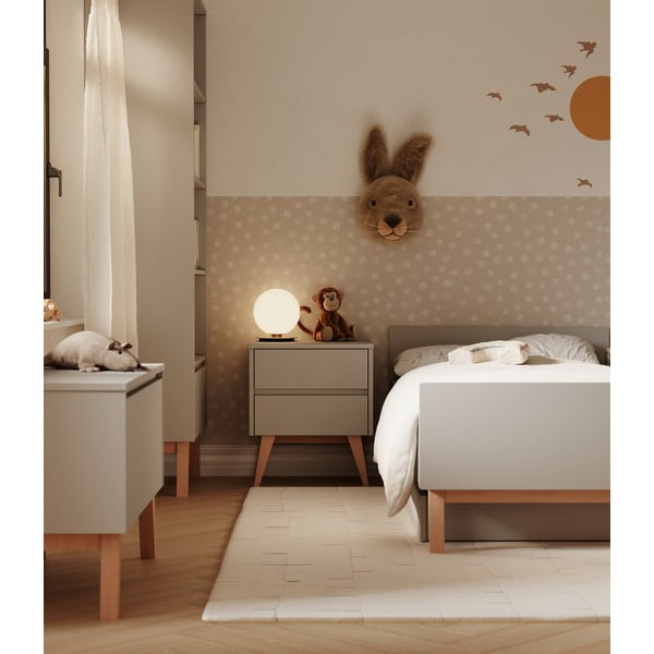 Szürke gyerek éjjeliszekrény Swing – Pinio-image-1