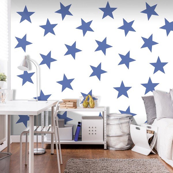 Blue Star nagyméretű tapéta, 400 x 280 cm - Artgeist-image-1