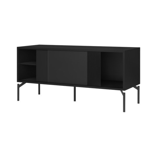 Fekete TV-állvány 116x55x42 cm Met Mini – noo.ma