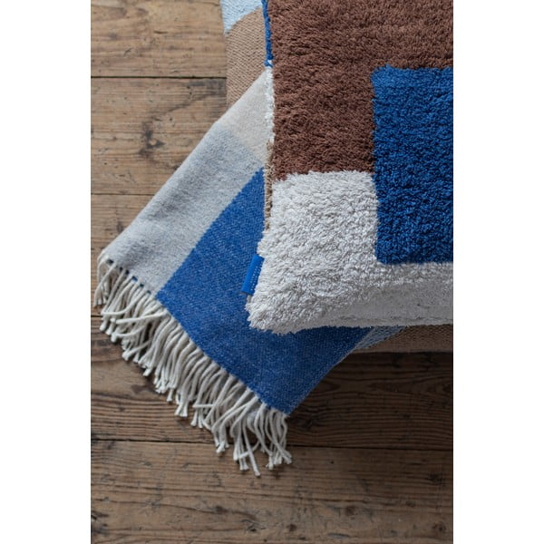 Levendula színű-bézs takaró 125x190 cm Brick – Mette Ditmer Denmark-image-2