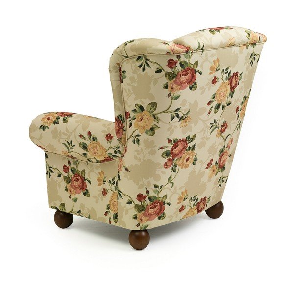 Monarch Chenille bézs, mintás füles fotel - Max Winzer-image-4