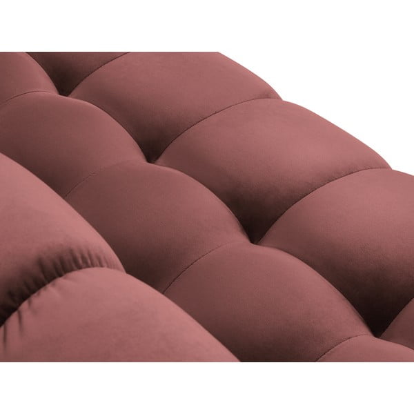 Bali rózsaszín bársony sarokkanapé, bal oldali - Cosmopolitan Design-image-1