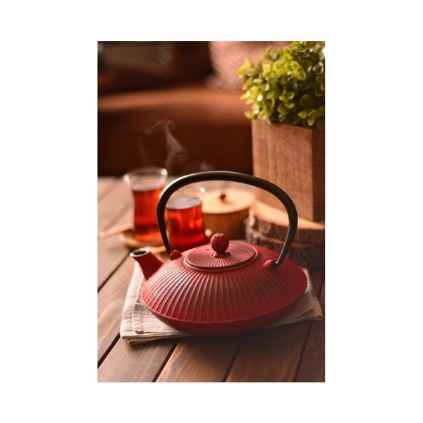 Mate piros vas teáskanna, 1150 ml - Bambum-image-2