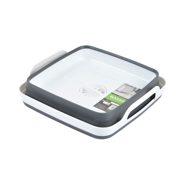 Fehér-szürke lavór 9 l – Homéa-image-1