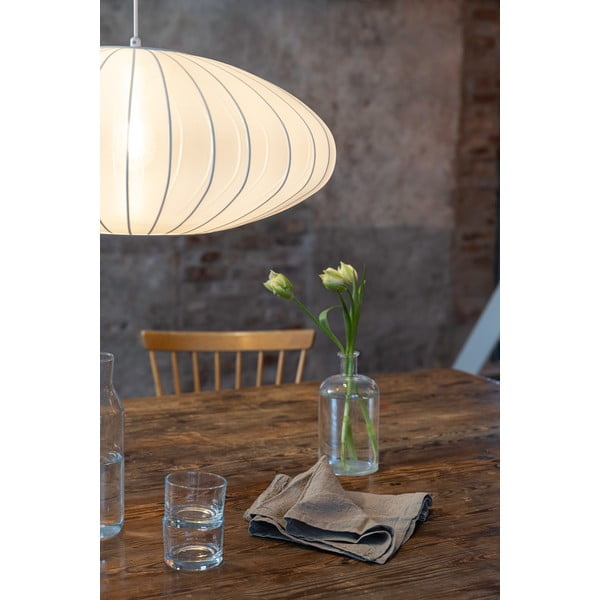 Fehér függőlámpa textil búrával ø 60 cm Florence – Markslöjd-image-4