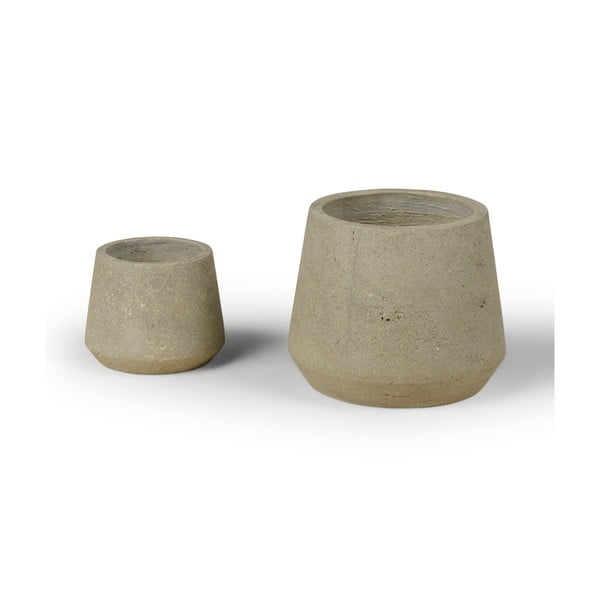 Concrete 2 db virágcserép - Bonami Selection-image-3