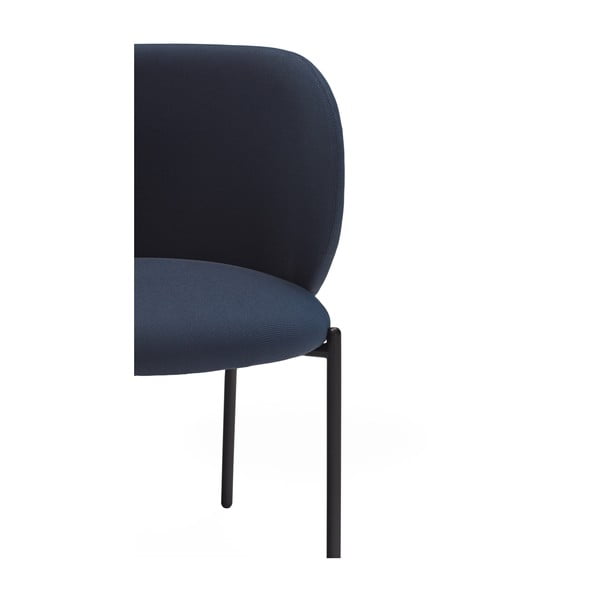 Sötétkék kárpitozott étkezőfotel szett 2 db-os Mogi – Teulat-image-4