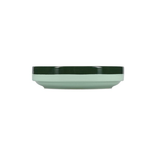 Zöld mély kőedény tányér ø 21 cm Duo – ONA-image-2