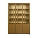 Mustársárga fém tálalószekrény 140x200x44 cm Exhibit – WOOOD