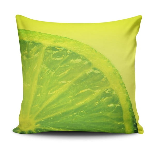 Cushion Love Verde pamut keverék párna, 45 x 45 cm