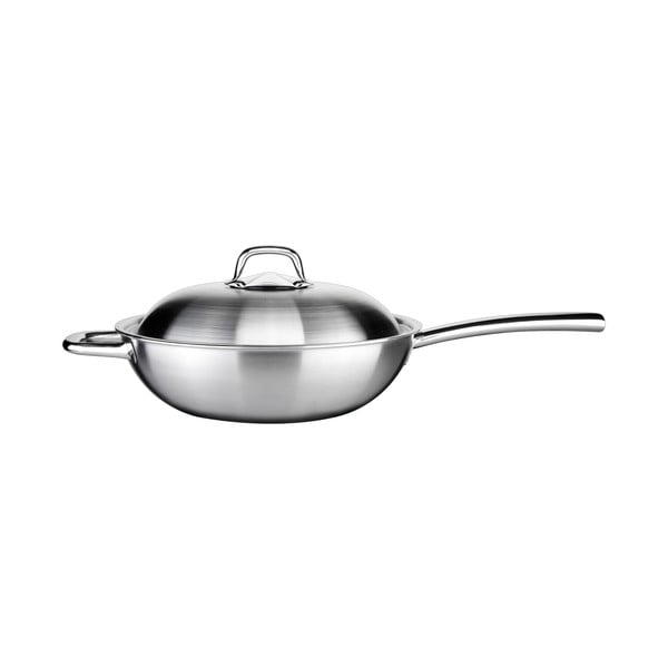 Rozsdamentes acél wok serpenyő fedővel ø 32 cm President – Tescoma