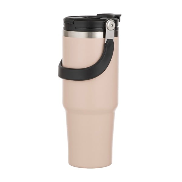 Bézs rozsdamentes acél utazó ivópalack 1 l Eco – Ladelle