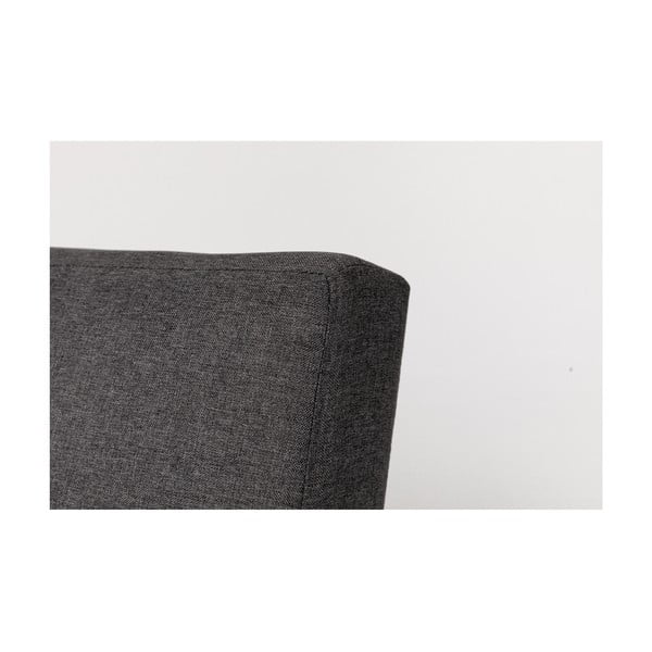 Ozzie sötétszürke kinyitható kanapé, szürke lábakkal - Debut-image-3