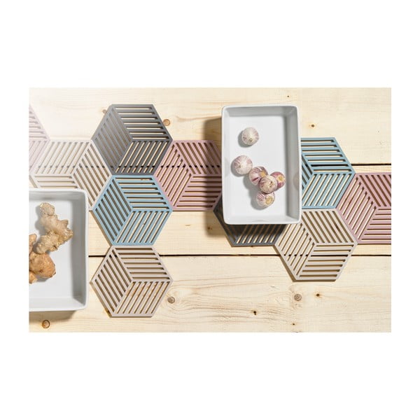 Hexagon világosszürke edényalátét - Zone-image-1