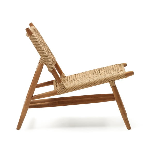 Natúr színű tömörfa kerti fotel Codolar – Kave Home-image-2