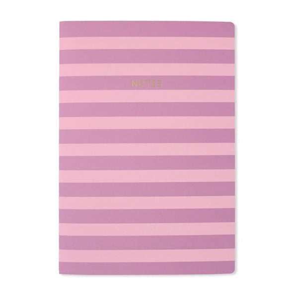 Lilac Stripe jegyzetfüzet, A4 - Go Stationery