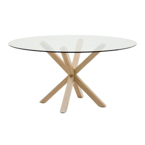 Kerek étkezőasztal üveg asztallappal ø 150 cm Argo – Kave Home
