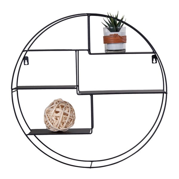 Fekete többszintes fém polc Genk - House Nordic-image-3