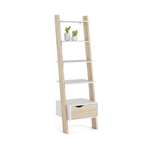 Oslo könyvespolc tölgyfa dekorral - Tvilum-image-3