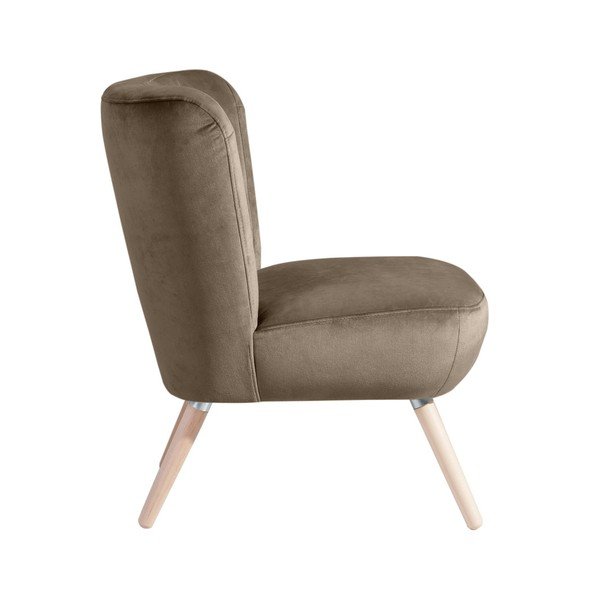 Neele Velvet szürkésbézs fotel - Max Winzer-image-2