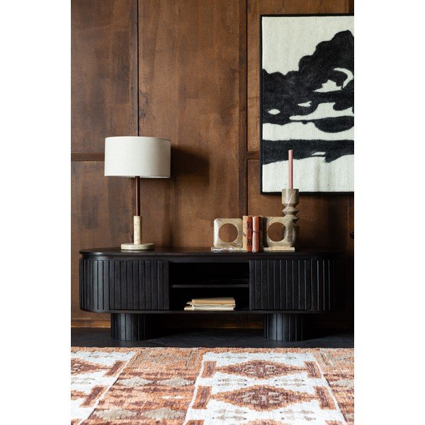 Sötétbarna mangófa TV-állvány 140x45x40 cm Kenji – Dutchbone-image-1