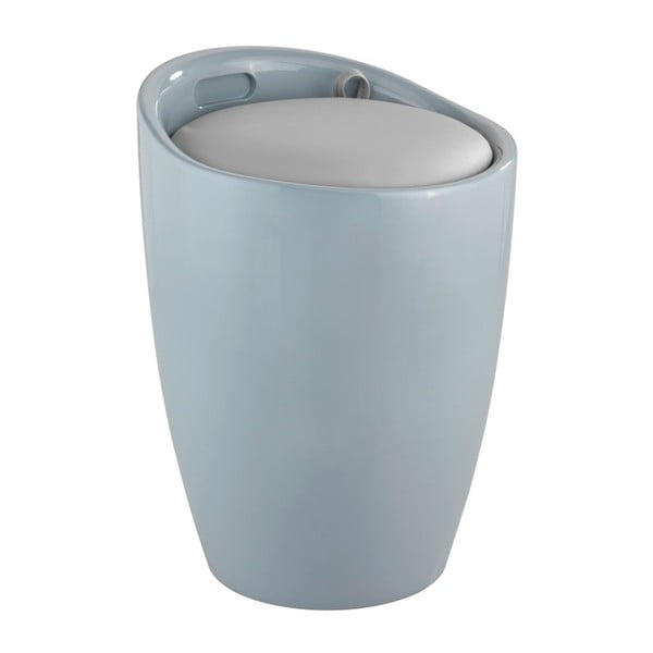 Candy Look szürke szennyestartó és ülőke, 20 l - Wenko-image-1