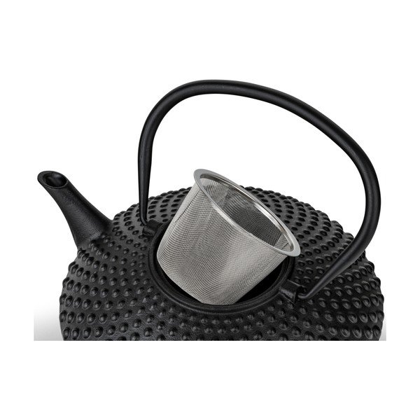 Fekete öntöttvas teáskanna szűrővel 1,25 l Xilin – Bredemeijer-image-4