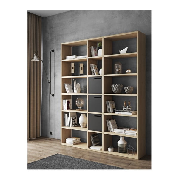 Pombal világosbarna könyvespolc, magasság 224 cm - TemaHome-image-3